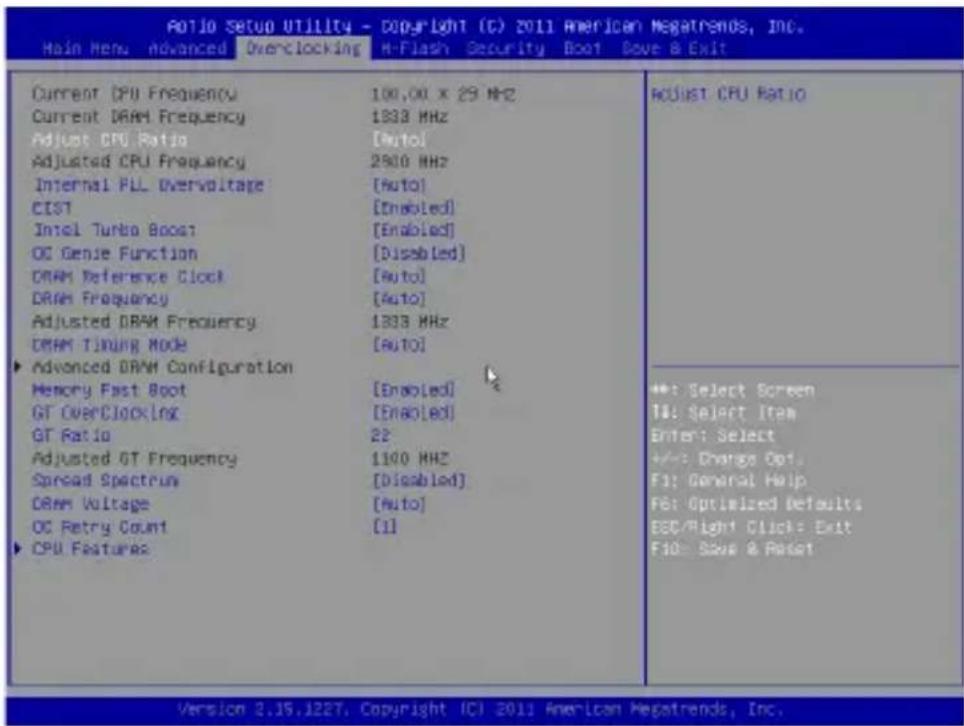 MSI H61I-E35 V2/W8 - 超频 - 1