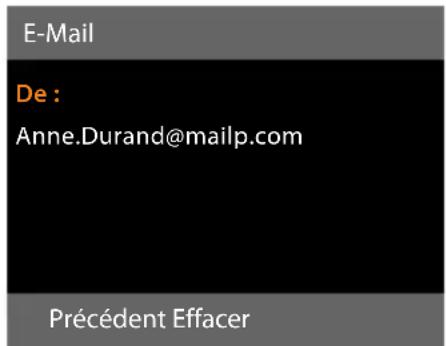 E-Mail De : Anne.Durand@mailp.com Précédent Effacer