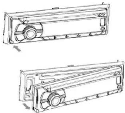 PHILIPS CarStudio CEM2090 - Retrait du panneau avant - 1