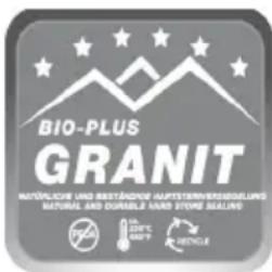 BIO-PLUS GRANIT MAYOLICHE AND BRETÄNDE HURTSTERNVERGEBEING NATURAL AND DURABLE SAND STONE SEALING HOTAO HOTATO HOTATO HOTATO