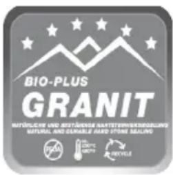 BIO-PLUS GRANIT MATÜGICHE AND BESTÜNGE NATTERWISERGÖRIGEN NATURAL AND DAMABLE HARD STONE SEALING PACI HOTRY GOURD BICYCLE