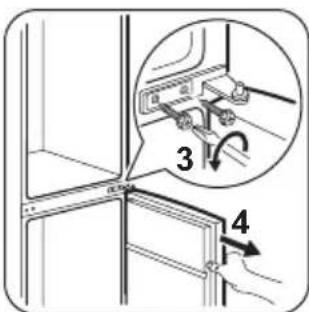 ZANUSSI ZRB33100WA - Reversibilidade da porta - 2