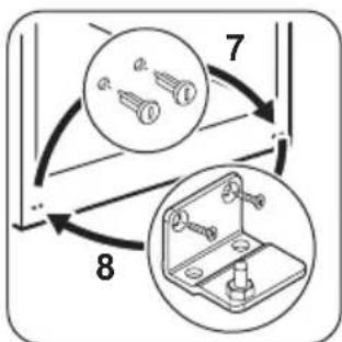 graph TD A["Component 1"] --> B["Rotating Bolt"] B --> C["Mechanical Bracket"] C --> D["Rotating Bolt"] D --> E["Actuator"] E --> F["Return to Component 7"] F --> G["Return to Component 8"]