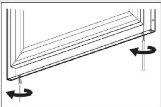 AEG SWD81800G1 - Instructions de montage pour le bas de la porte avec compensateur - 1