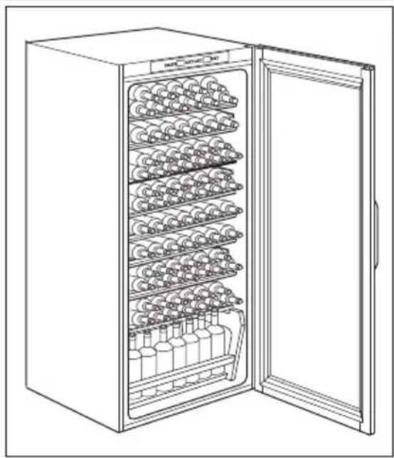 AEG SWD81800G1 - Rangement des bouteilles de vin - 1