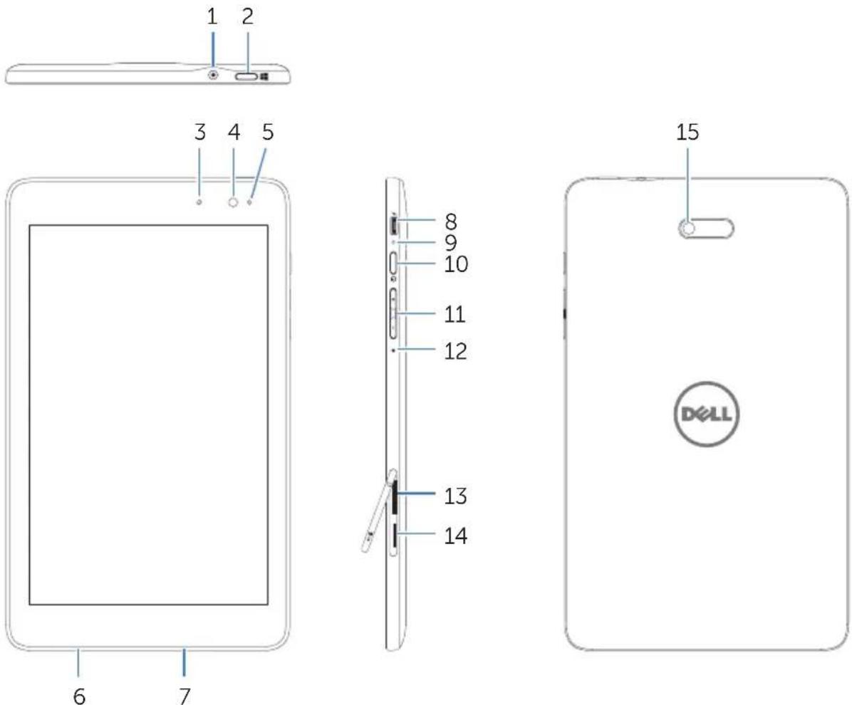 DELL Venue 8 Pro - Caractéristiques - 1