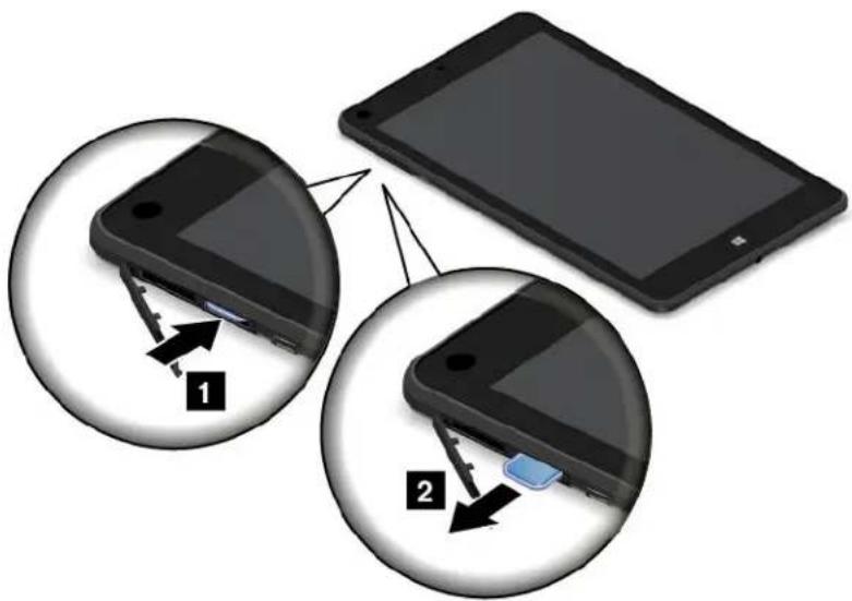 LENOVO ThinkPad 8 - Installationd'unecartemicroSD - 3