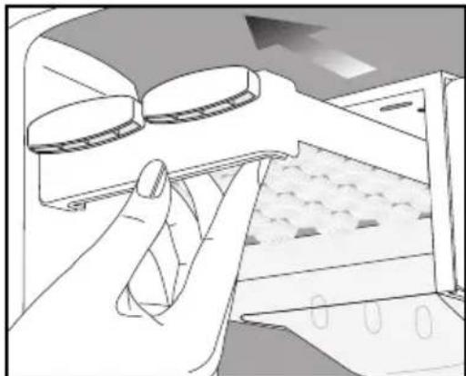 Illustration of a hand using a computer to interact with a device (no text or symbols visible)