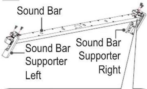 Sound Bar Sound Bar Supporter Left Sound Bar Supporter Right