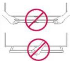 Diagram showing two hand positions with a prohibition symbol, indicating no movement or restriction in the process.