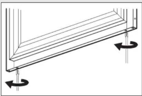 ELECTROLUX ERX3313AOX - INSTRUCCIONES DE MONTAJE DE LA PARTE INFERIOR DEL COMPENSADOR DE LA PUERTA - 1