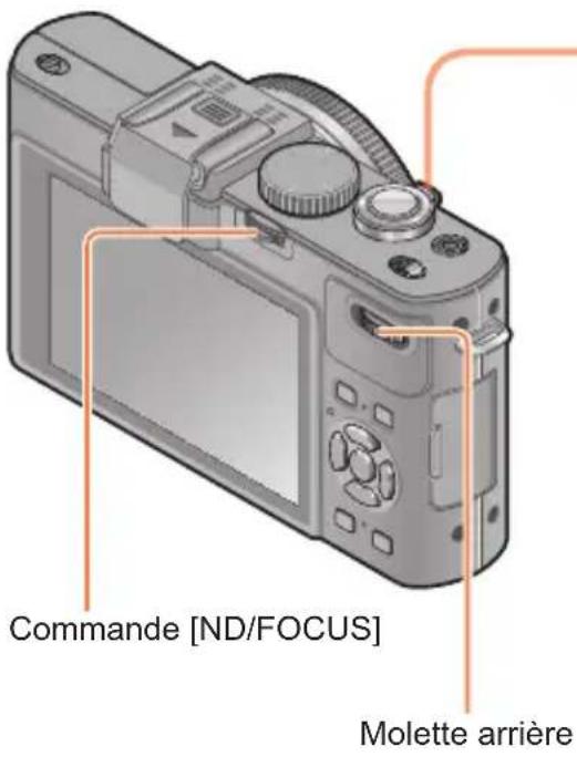 Commande [ND/FOCUS] Molette arrière