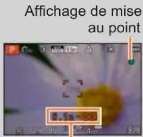 Affichage de mise au point 0,5m-0,9m