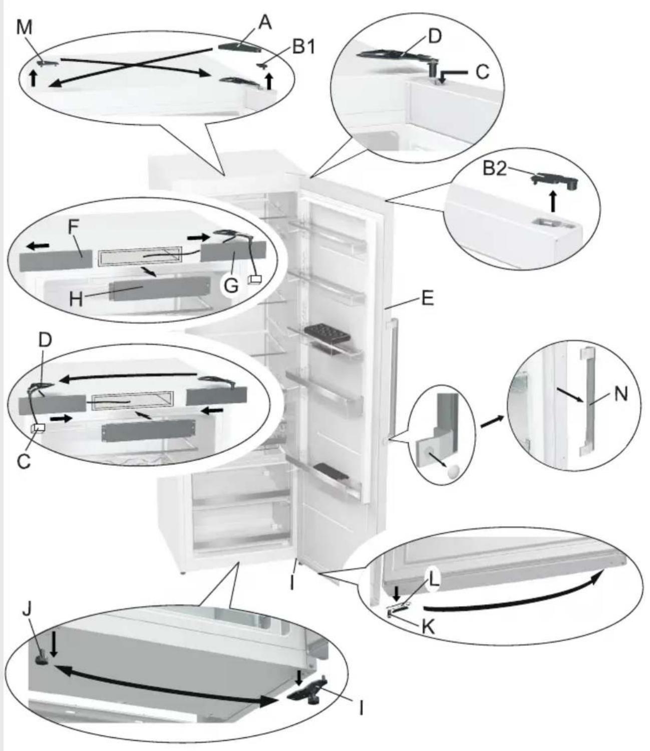 GORENJE R6192FW - Outils nécessaires : clef à douille 8 mm, tournevis Torx 25 mm, tournevis plat Cette opération nécessite au moins deux personnes. - 1