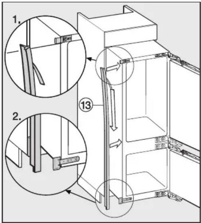 MIELE KFN 37692 iDE - Uniquement pour les parois d'armoire d'une épaisseur de 16 mm : - 4