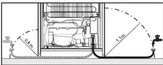 MIELE KFN 37692 iDE - Le raccordement à l'arrivée d'eau doit se faire par une conduite d'eau froide qui - 1