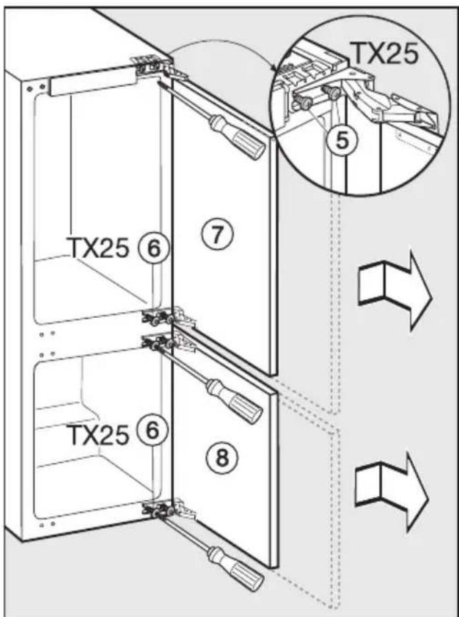 TX25 ⑥ ⑦ TX25 ⑤ TX25 ⑥ ⑧