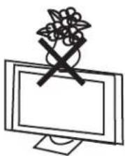 Simple line drawing of a computer monitor with a floral symbol above it (no text or labels)