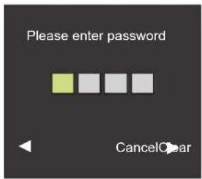 Please enter password CancelClear
