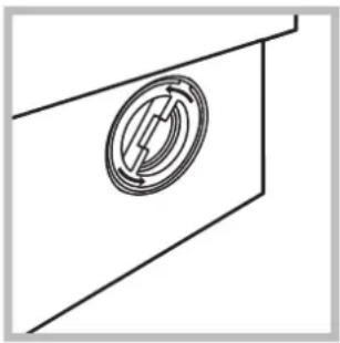 Pure technical line drawing of a mechanical component with no text or symbols