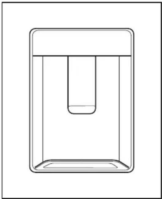 Simple line drawing of a test tube inside a rectangular container (no text or symbols)