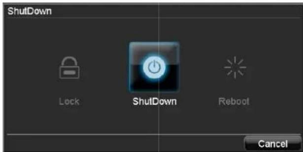 Shutdown Lock Shutdown Reboot Cancel