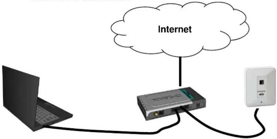 ABUS TVIP10005A - Anschluss der Netzwerkkamera an einen Router / Switch - 1