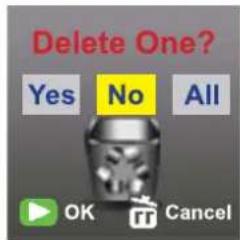 Delete One? Yes No All OK Cancel