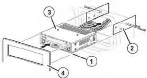 AUDIOVOX VME 9309 TS - Instalación final ISO-DIN - 1