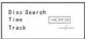 Disc Search Time Track ----/---