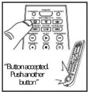 "Button accepted. Push another button"