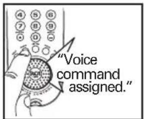 "Voice command assigned."