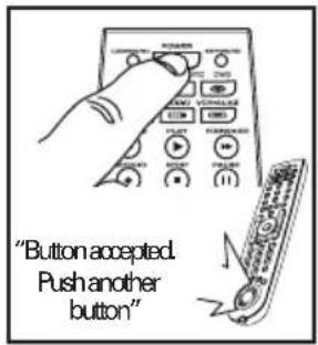 "Button accepted. Push another button"