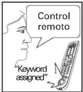 Control remoto "Keyword assigned"