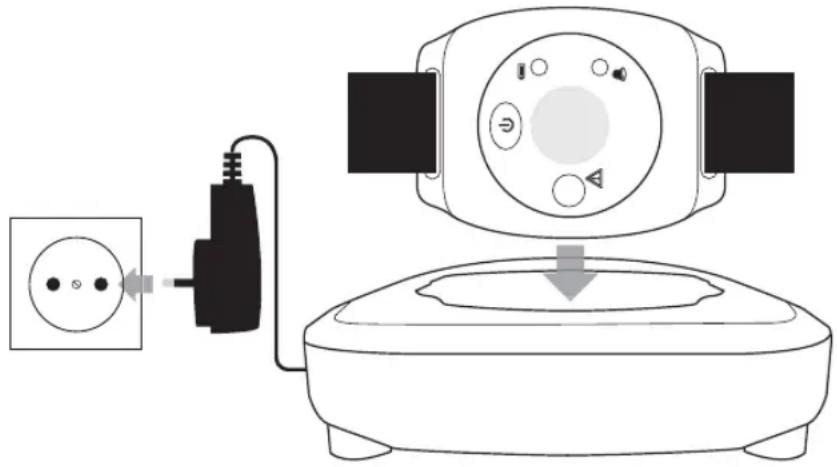 Amplicom PowerTel 980 - Placer l'alarme vibrante dans le bloc chargeur - 1