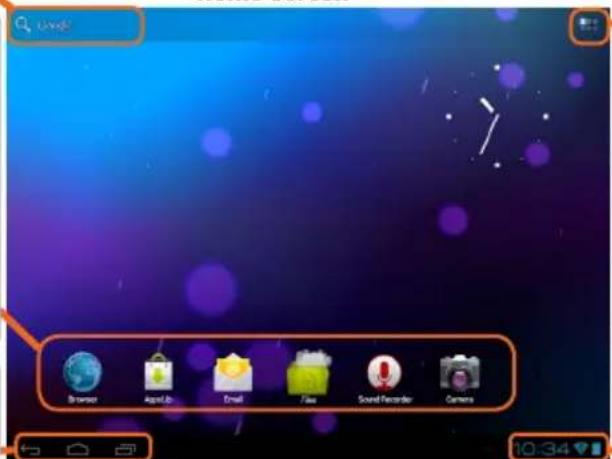 Browser AppLab Email Files Sound Recorder Camera