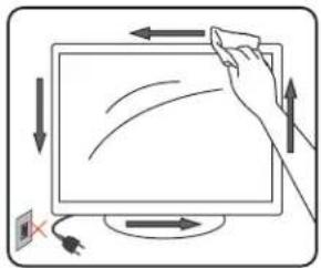 AOC LE22H138 - Limpieza de la superficie de la pantalla y del mueble del televisor - 1