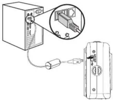 Diagram showing connection between a server and a device with an attached plug, highlighting the internal structure of the plug.
