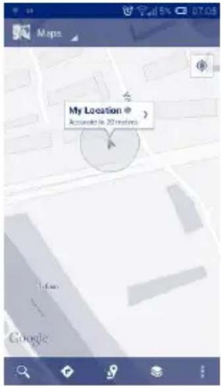 My Location Acciaudie is 20 metres