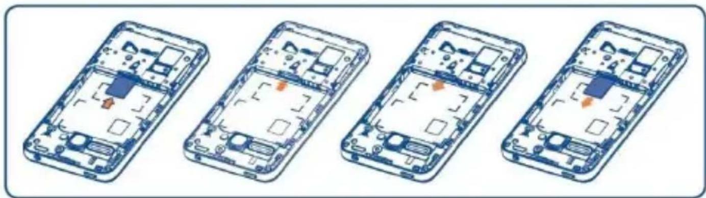 ALCATEL One Touch Star 6010D - Inserting or removing the SIM card - 1