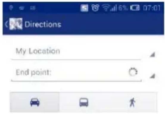 Directions My Location End point:
