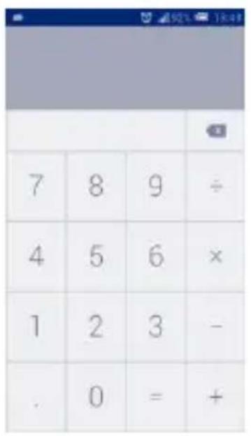 7 8 9 ÷ 4 5 6 × 1 2 3 - . 0 = +