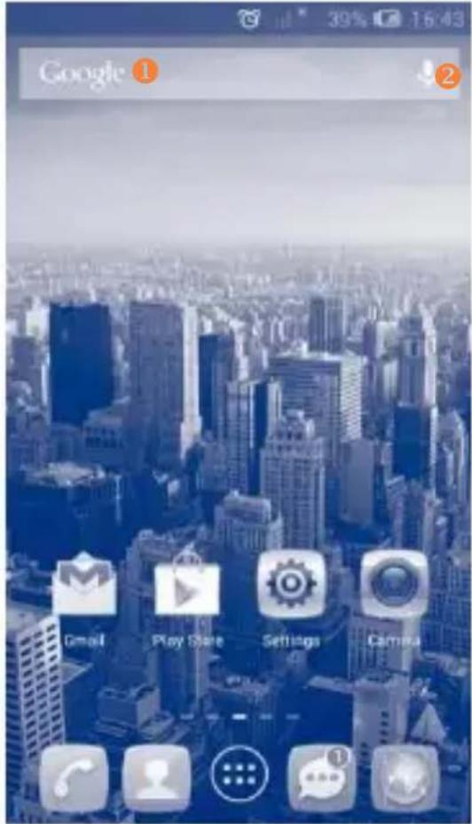 Google ① ② Gmail Play Store Settings Camera