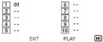 1 01 2 -- 3 -- 4 -- 5 -- 6 -- 7 -- 8 -- 9 -- 10 -- EXIT PLAY