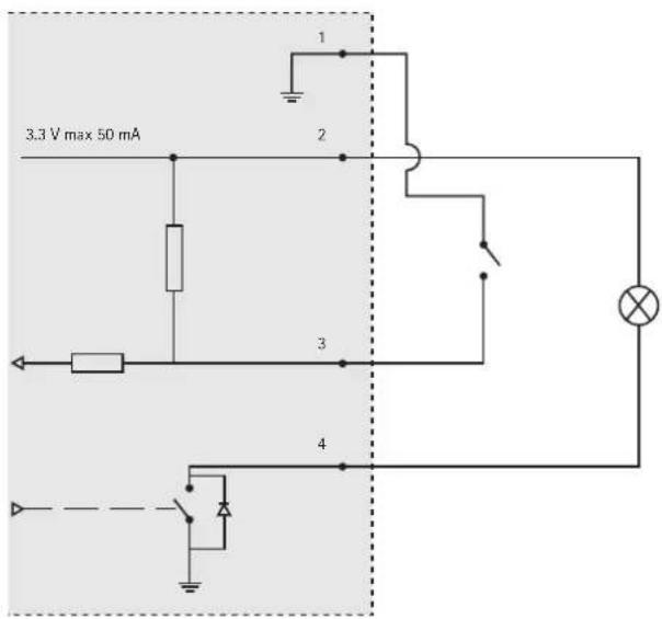 3.3 V max 50 mA 1 2 3 4