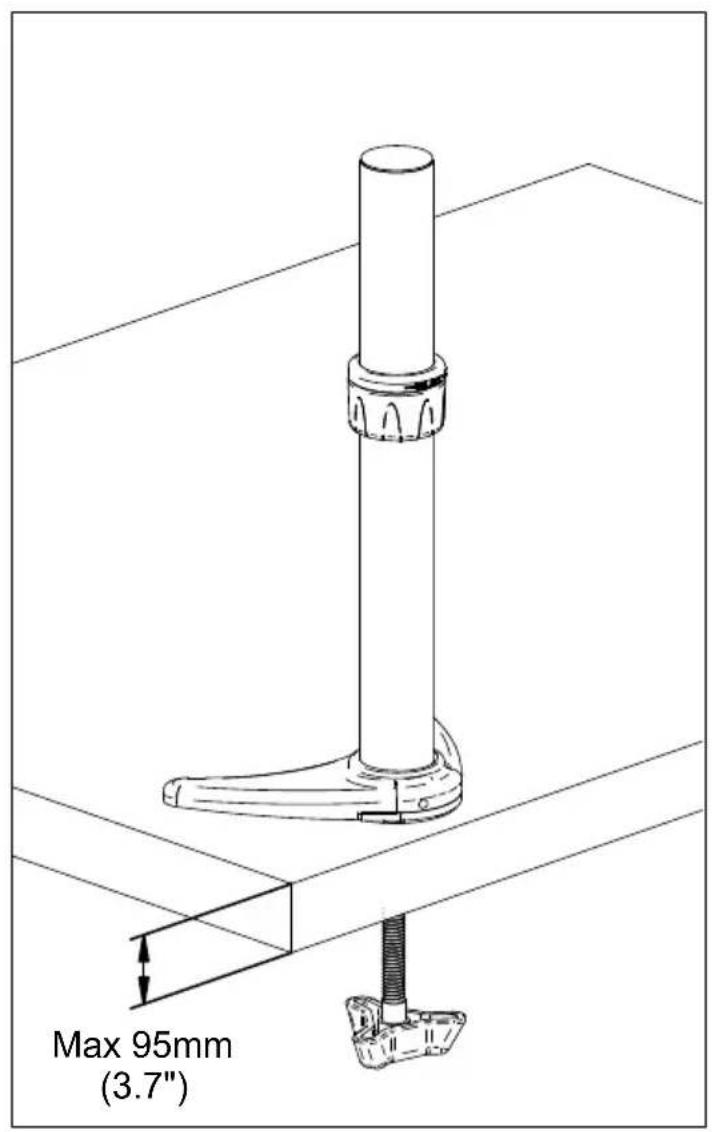 Max 95mm (3.7")