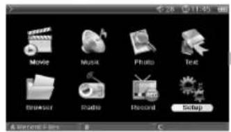 Movie Music Photo Text Browser Studio Record Setup