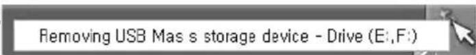 Removing USB Mass storage device - Drive (E:,F:)