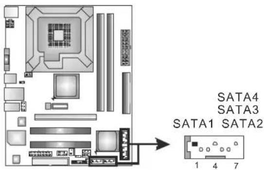 SATA4 SATA3 SATA1 SATA2 1 4 7