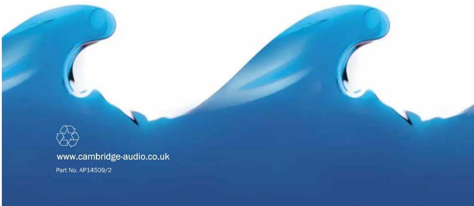 www.cambridge-audio.co.uk Part No. AP14509/2